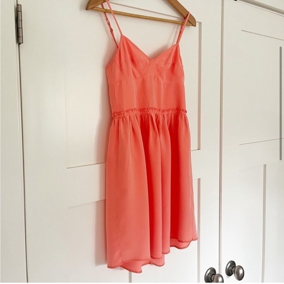 Aritzia Wilfred Silk Mini Dress Sz 2 - Picture 9 of 13